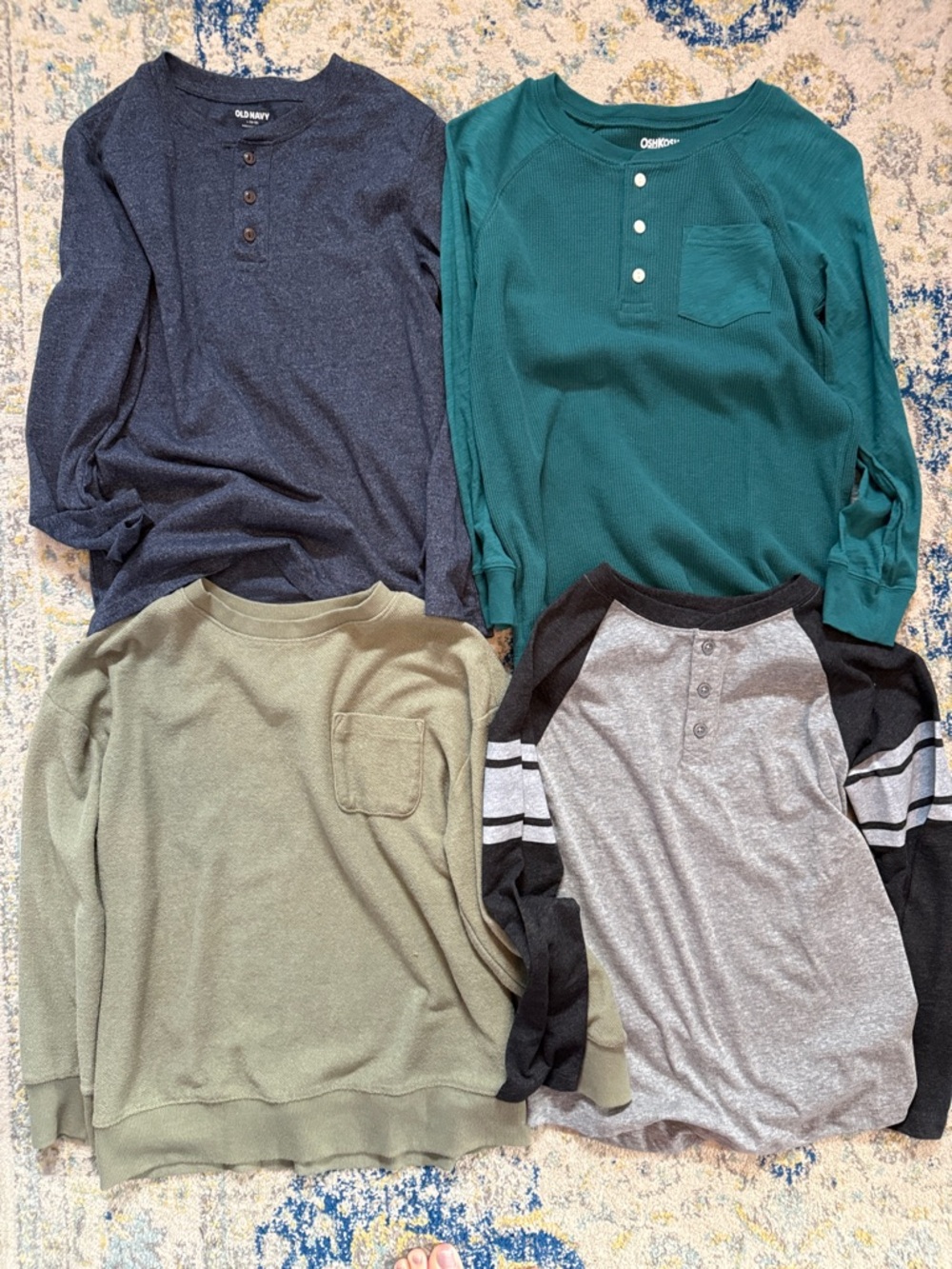 Boy’s lot of Long-Sleeve Shirts size  10/12
